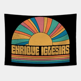 Graphic Iglesias Proud Name Distressed Birthday Retro Style Tapestry