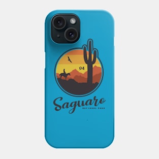 Saguaro Arizona Desert Sunset Design Phone Case