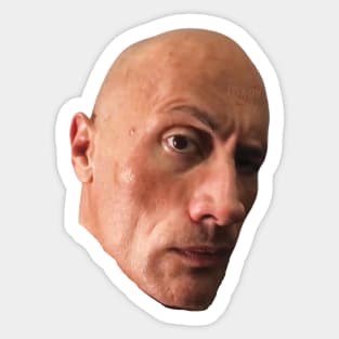 Dwayne The Rock Johnson Eyebrow Raise Sticker for Sale by Shrek46