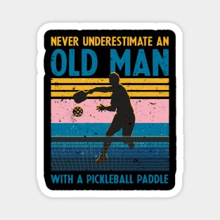 Cool Pickleball Design For Men Grandpa Pickleball Player Magnet