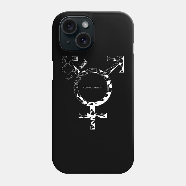 Connect The Dots: You're Transgender Phone Case by eranfowler