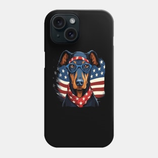 Patriotic Doberman Phone Case