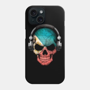 Dark Skull Deejay with Filipino Flag Phone Case