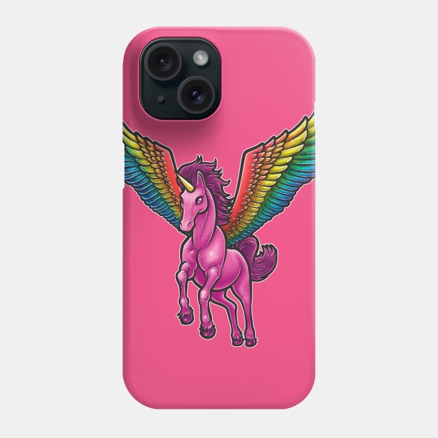 Pink Pegasus Unicorn Phone Case by DerryProducts