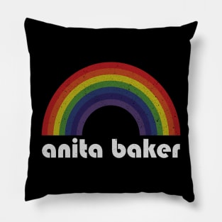 Anita Baker / Vintage Rainbow Design // Fan Art Design Pillow