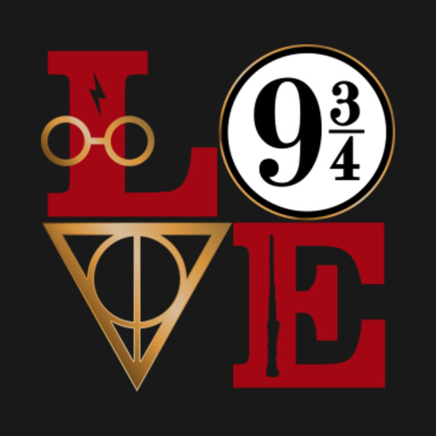 Download LOVE Harry Potter - Harry Potter - T-Shirt | TeePublic