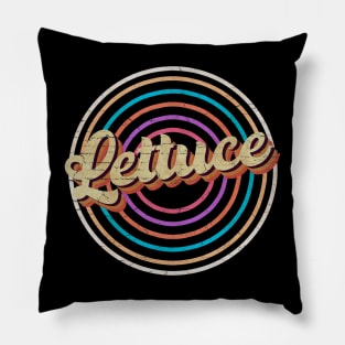 vintage circle line color Lettuce Pillow