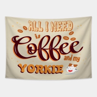 Cool Coffee Near Me: A Companion for Yorkie Terrier Tapestry