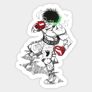 Hajime no Ippo Motivation Sticker for Sale by isaaclns