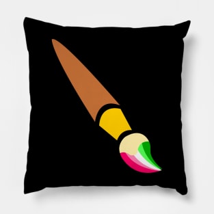 Abrosexual Pride Flag Paintbrush Pillow