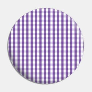 Southern Purple Gingham Pin