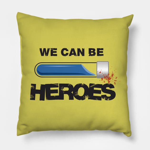 The Boys - We Can Be Heroes Pillow by Astaire