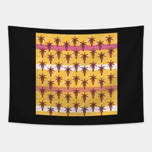 Palm trees and lines Tapestry