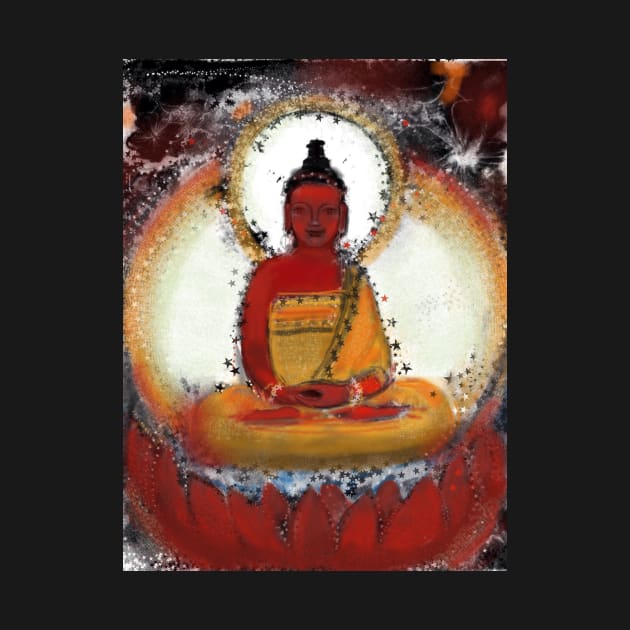 Amitabha - Red Buddha of the West by Visuddhi