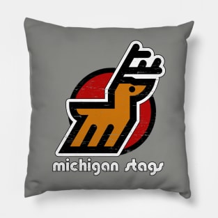 Defunct - Michigan Stags Hockey Pillow