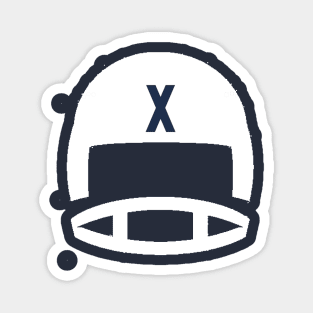 Retro Musketeer Football Helmet Magnet