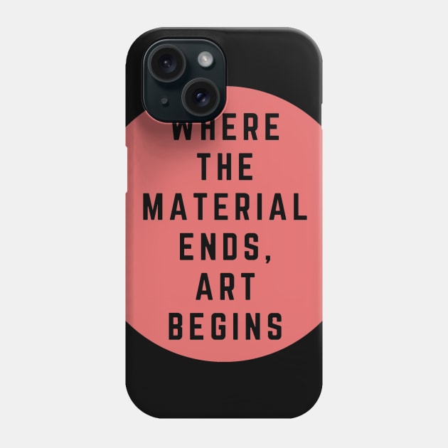 Where the material ends, art begins. Phone Case by Bunlinked