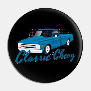 Classic Chevy Blue Shinning Pin