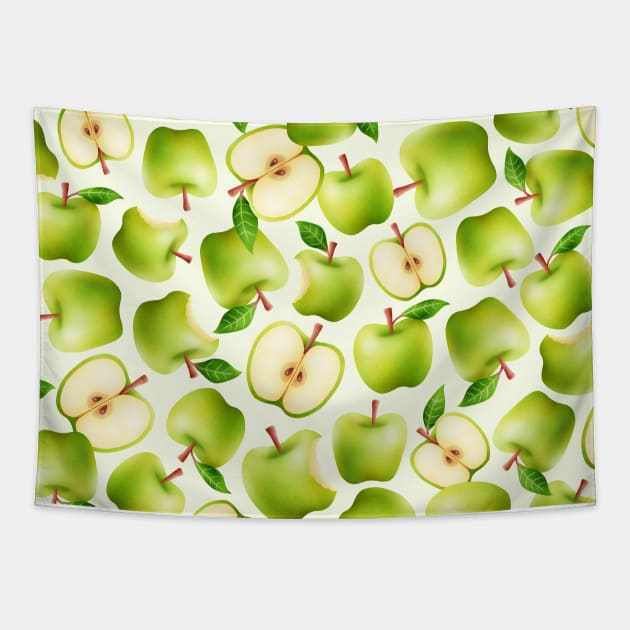 Granny Smith apple Tapestry by CleanRain3675