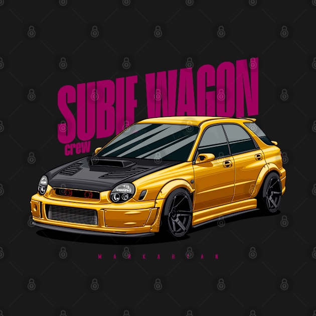 Subie Wagon (yellow) by Markaryan