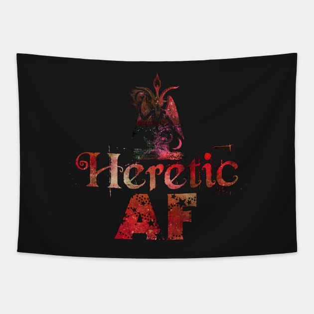 Heretic AF Baphomet Tapestry by PurplePeacock