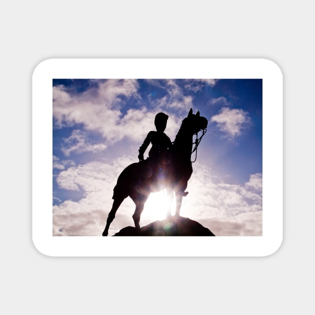 Royal Scots Greys Statue Magnet by MarkRBowman