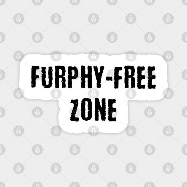 Furphy-Free Zone, funny Australian slang design Magnet by Luxinda