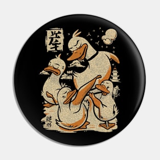 Kung Fu Peking Ducks, Chinese Cartoon Style Pin