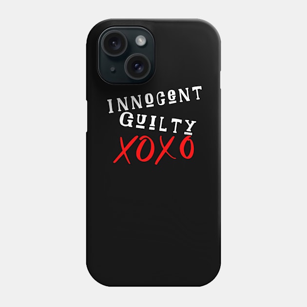 guilty, Innocent, xoxo Phone Case by adeeb0