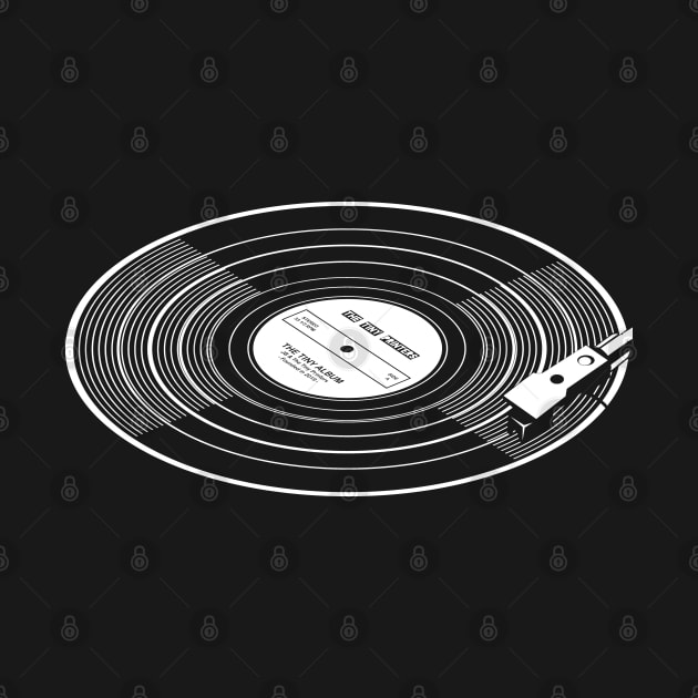 Vinyl record with stylus by TinyPrinters