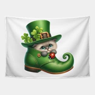 Ragdoll Cat Shoes For Patricks Day Tapestry