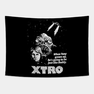 XTRO Retro 80s Sci Fi Horror Movie Tapestry