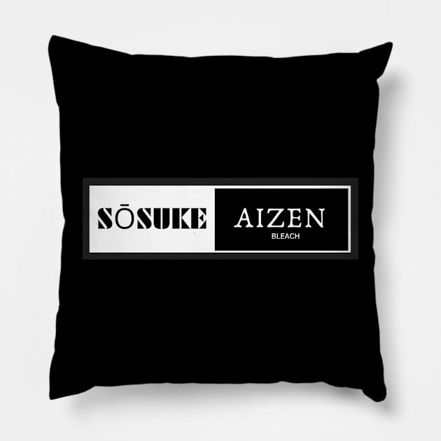 Sōsuke Aizen FanArt T-shirt Pillow by We Connect Store