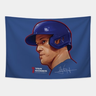 Yan Gomes Chicago C Profile Tapestry