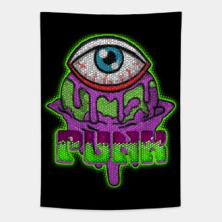 Punk Eock Eye "Green and Purple" Tapestry