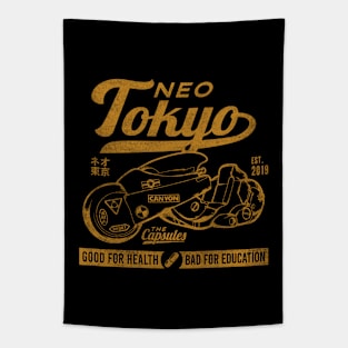 Neo Tokyo Kaneda Bike The Capsules Biker Gang Tapestry