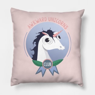 Awkward Unicorns Club Pillow