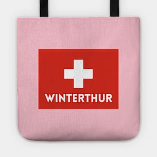 Winterthur City in Swiss Flag Tote