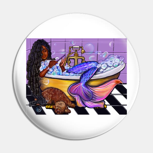 Mermaid #2 with braids relaxing in luxurious bubble bath having a moment of tranquility  ! Pin by Artonmytee