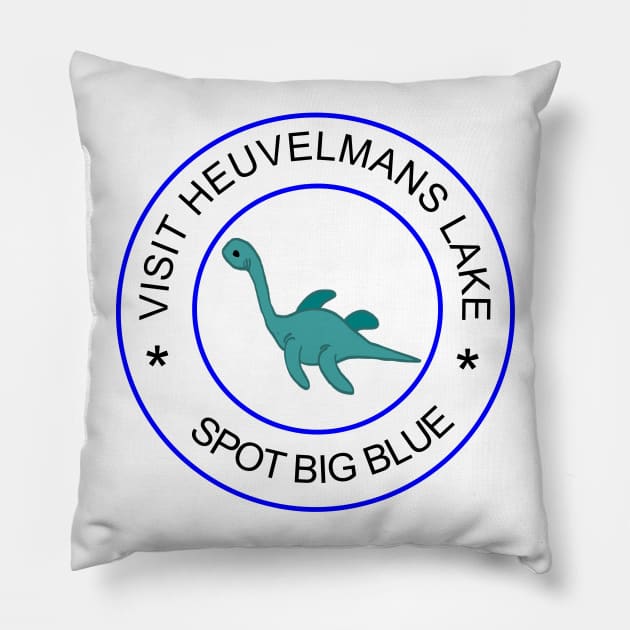 Big Blue, the Southern Serpent Pillow by inkandespresso7