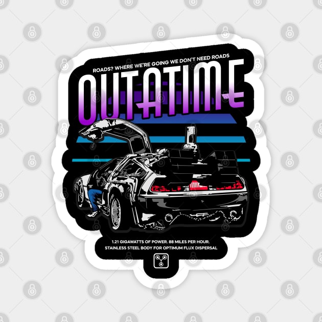 Back to the Future Design Magnet by EdSan Designs