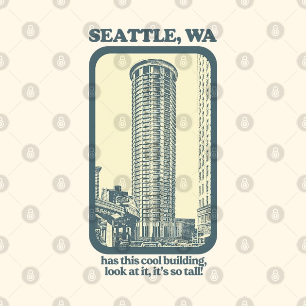 Seattle, Wa // Humorous Retro Style Tourism Design by DankFutura