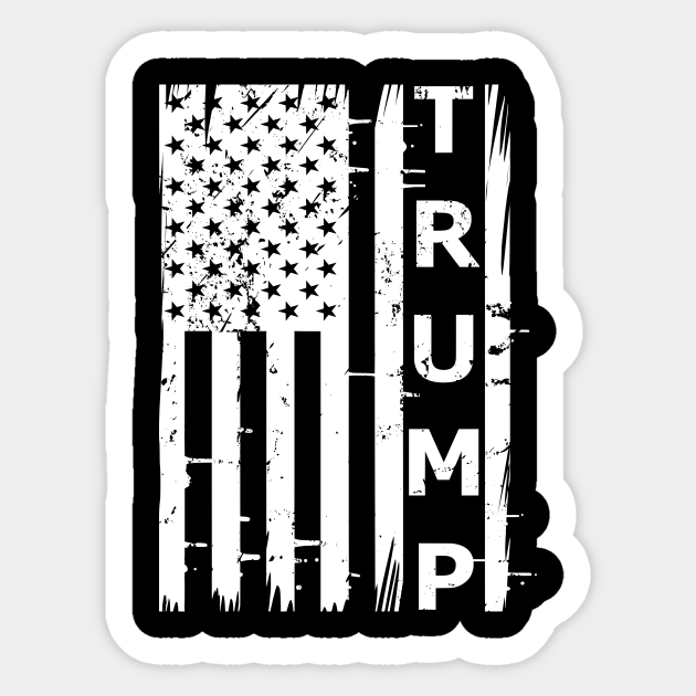 Donald Trump USA Flag Political Election - Donald Trump - Sticker