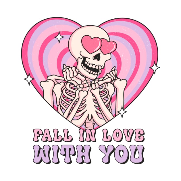 Fall In Love With You Skeleton Love by Nessanya