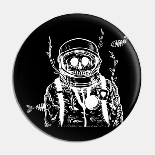 Skull in an Astronaut - Astronaut Skull Pin