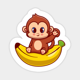 Cute Kawaii Monkey Magnet