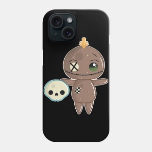 Cute Sack Puppet with Cute Skull Phone Case