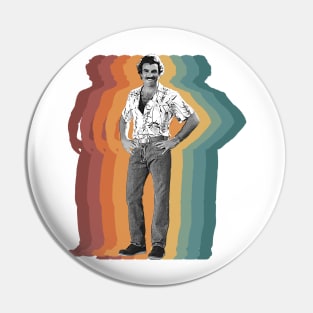 Tom Selleck Vintage Rainbow Pin