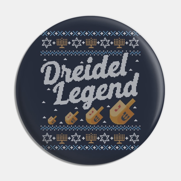 Funny Ugly Hanukkah Sweater, Dreidel Legend Pin by HolidayoftheWeek