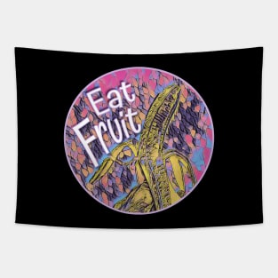 Trippy Banana - Eat Fruit Tapestry